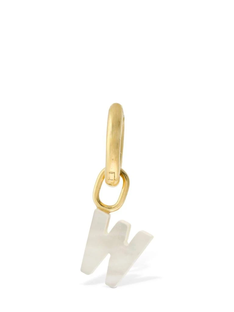 商品Maria Black|Lucid Letter "w" Mono Huggie Earring,价格¥231,第3张图片详细描述