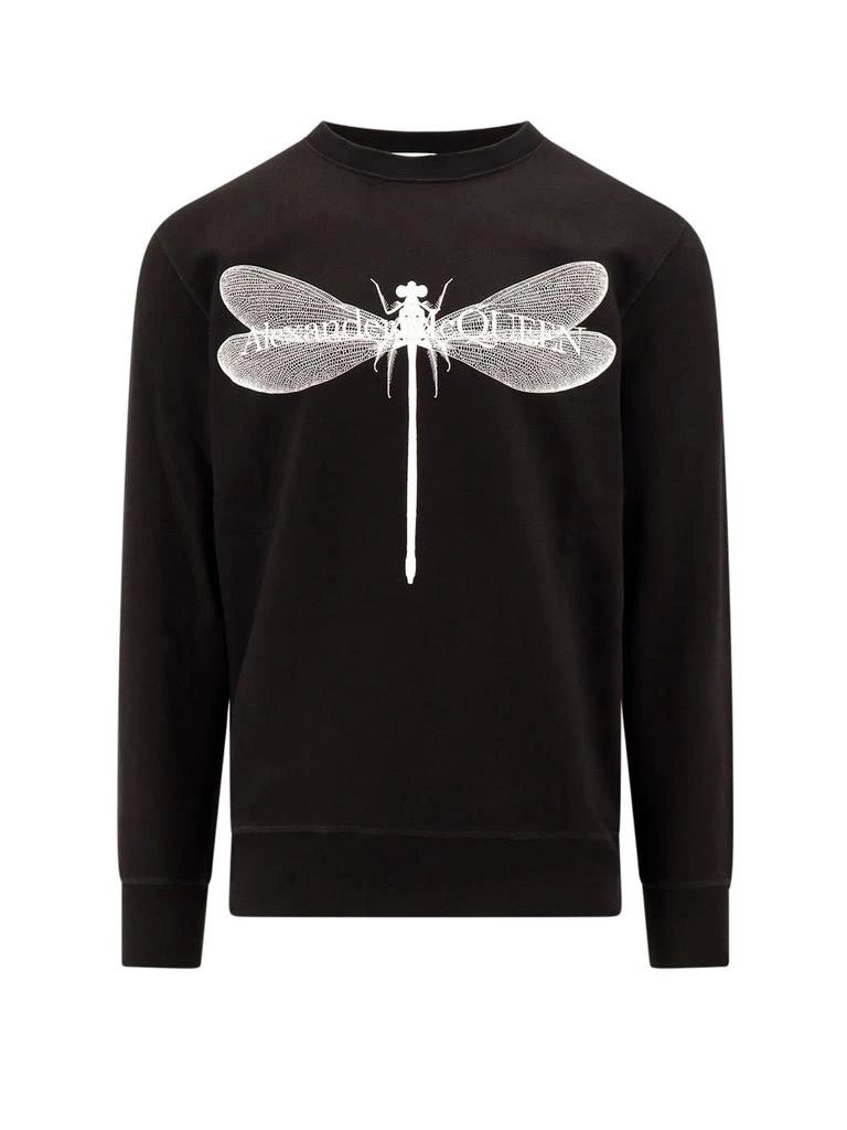 商品Alexander McQueen|Alexander McQueen Dragonfly Printed Crewneck Sweatshirt,价格¥3825,第1张图片