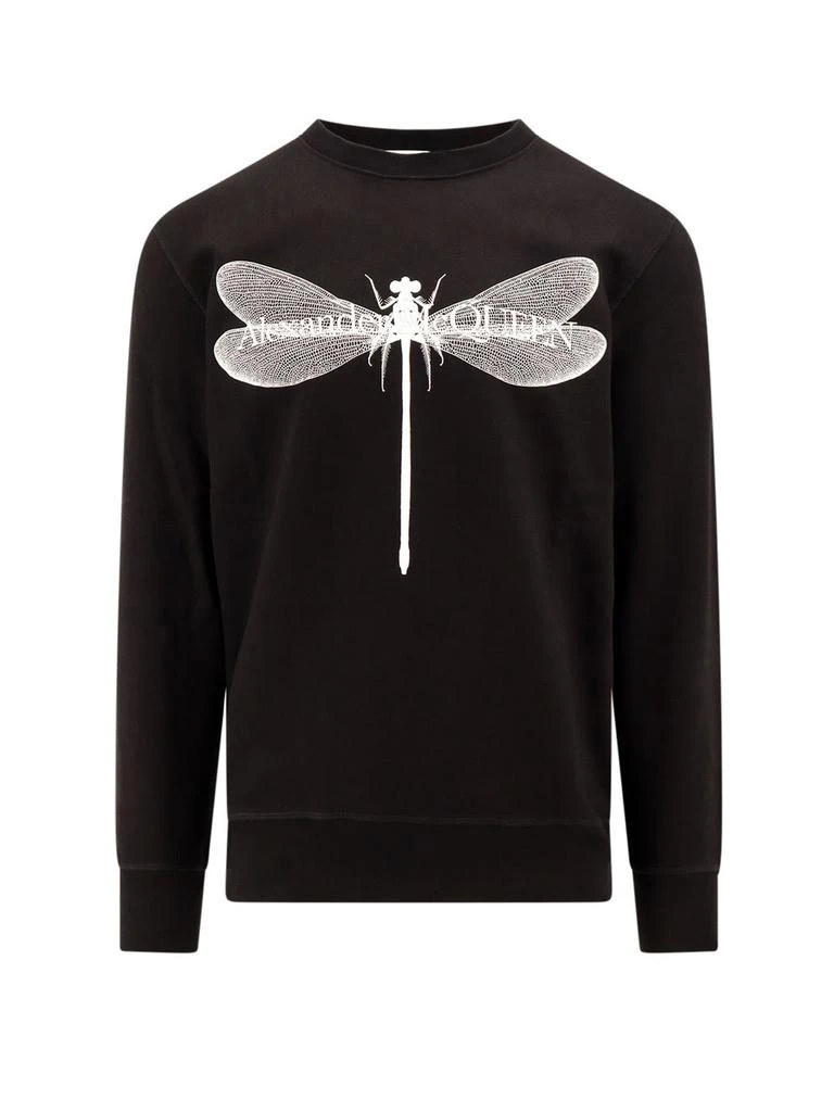 商品Alexander McQueen|Alexander McQueen Dragonfly Printed Crewneck Sweatshirt,价格¥2619,第1张图片