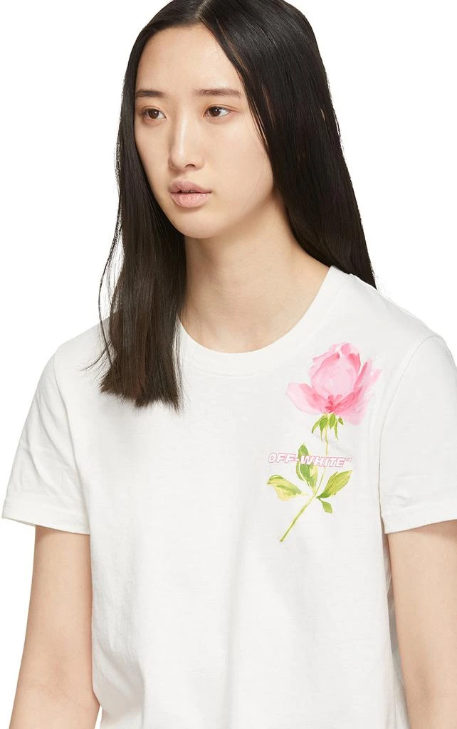 商品Off-White|Off-White Flowers T-Shirt,价格¥565,第4张图片详细描述