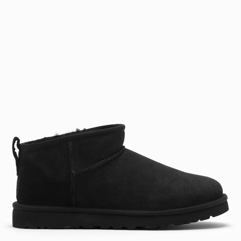 商品UGG|Classic Ultra Mini black ankle boots,价格¥1270,第1张图片