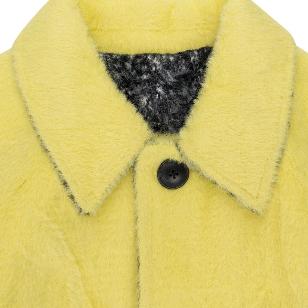 商品Fung Lan and Co.|HOUNDSTOOTH TEXTURED REVERSIBLE MAC YELLOW COAT,价格¥978,第4张图片详细描述