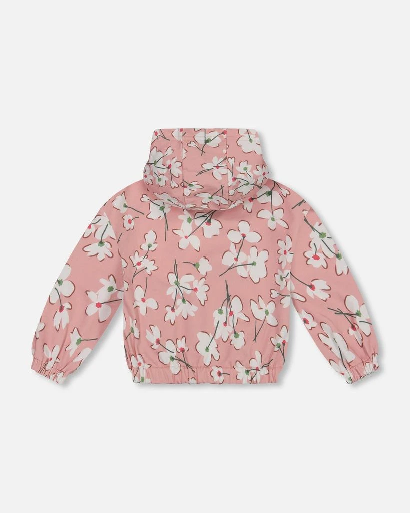 商品Deux par Deux|Hooded French Terry Sweatshirt Pink Jasmine Flower Print,价格¥176,第4张图片详细描述