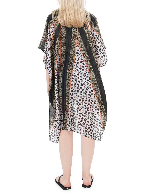 商品Save The Ocean|Leopard Chiffon Cover-Up Kimono,价格¥278,第2张图片详细描述
