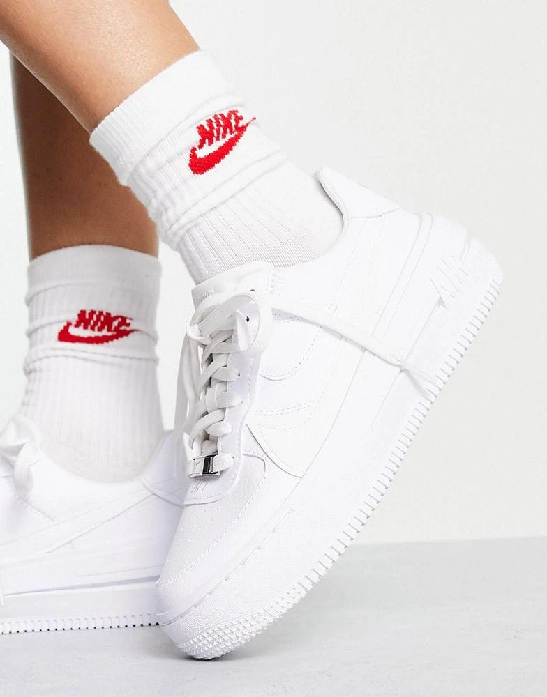 商品NIKE|Nike Air Force 1 PLT.AF.ORM trainers in triple white,价格¥841,第3张图片详细描述