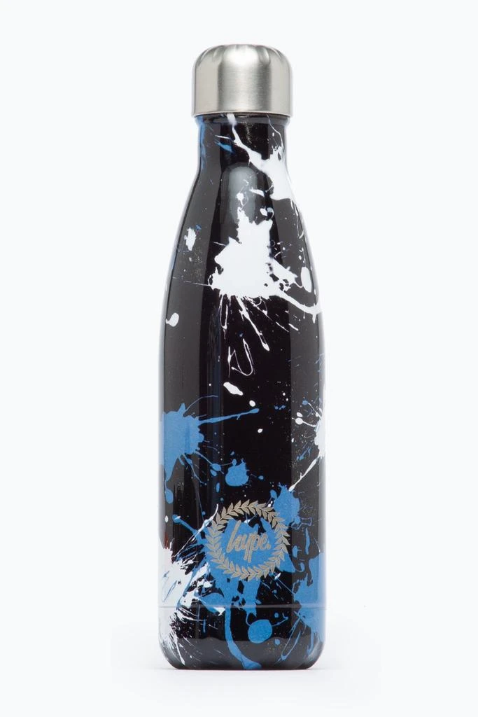 商品HYPE ACCESSORIES|HYPE BLACK SPLATTER METAL WATER BOTTLE - 500ML,价格¥139,第1张图片