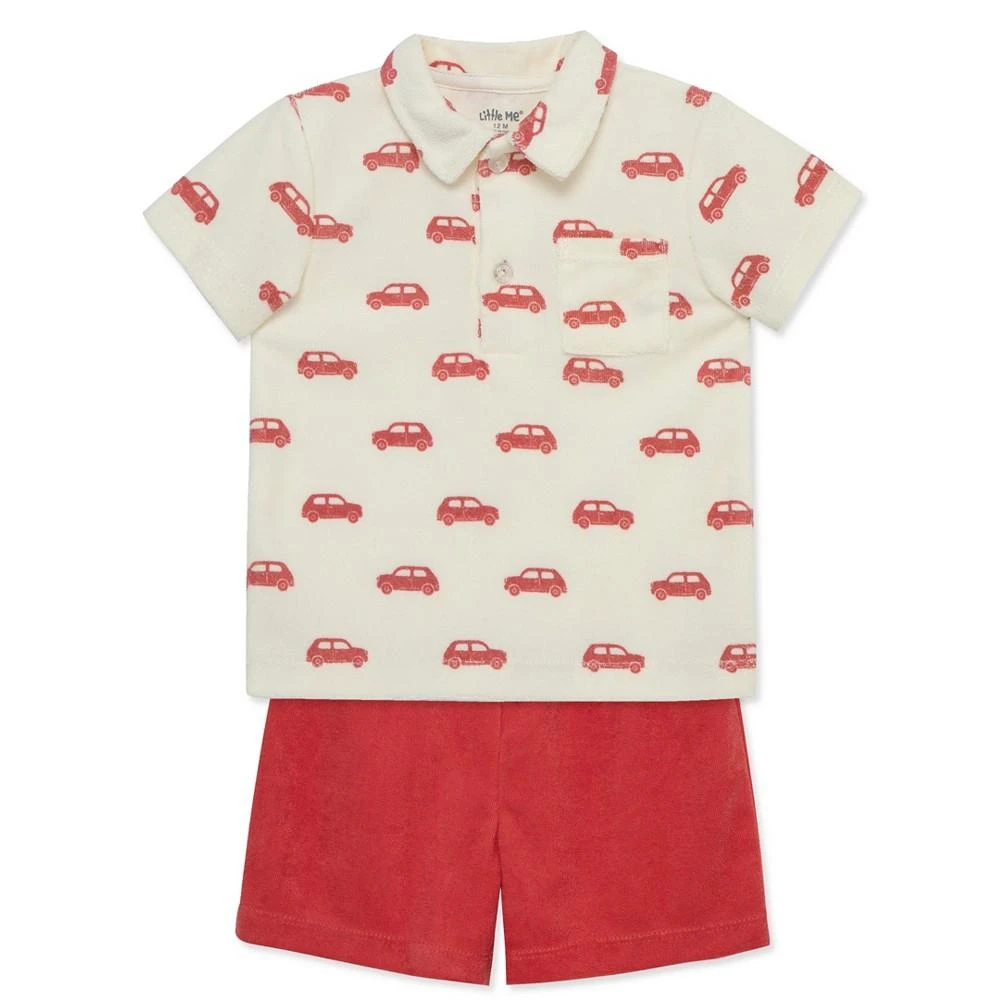 商品Little Me|Baby Boys Car Terry Set,价格¥65,第3张图片详细描述