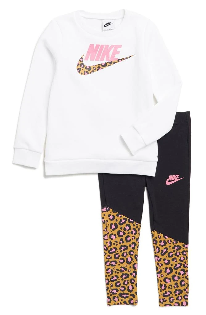 商品NIKE|Kids' Check Meowt Sweatshirt & Leggings,价格¥167,第1张图片