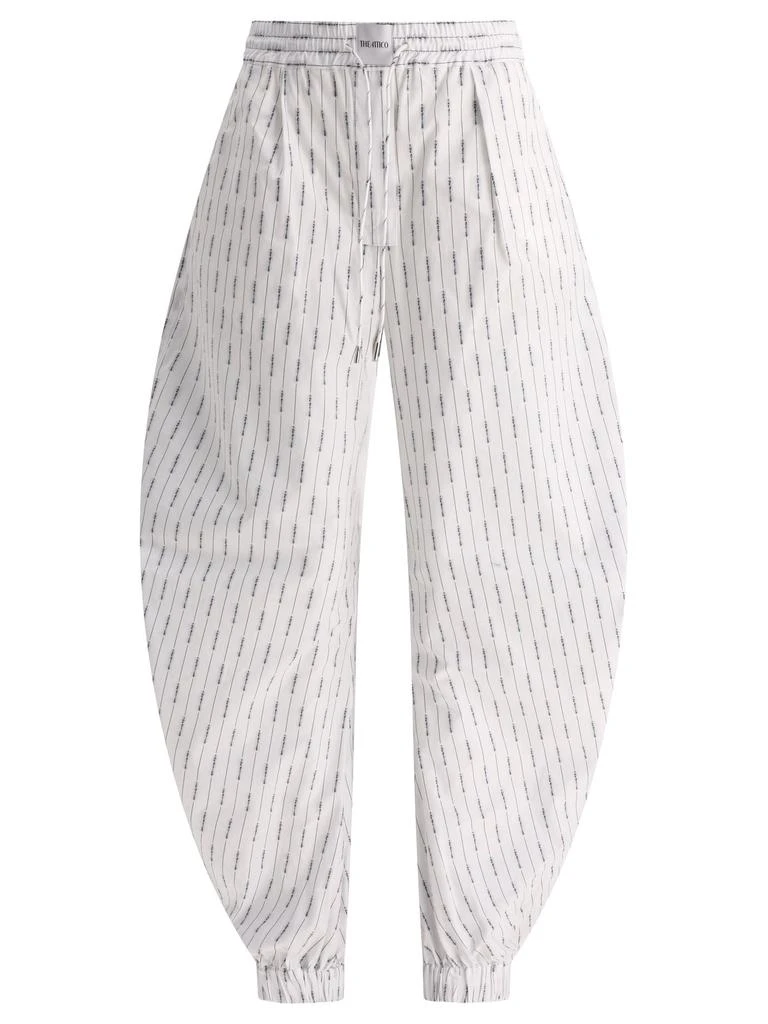 商品The Attico|Joggers With Logo Trousers White,价格¥2031,第1张图片