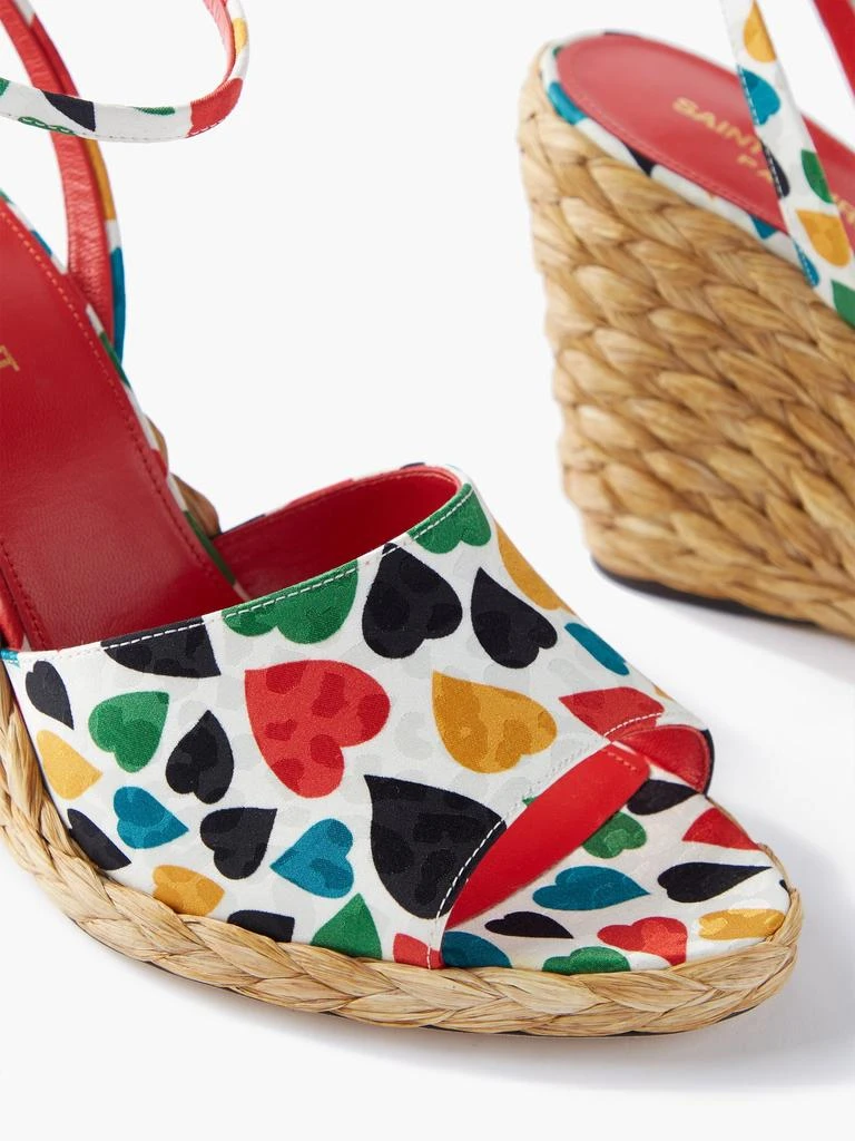 Paloma heart-print wedge espadrilles 商品