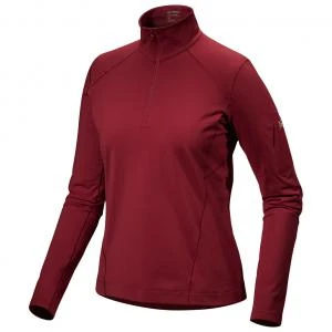 商品Arc'teryx|Arcteryx - Rho Zip Neck Womens - LG Bordeaux,价格¥957,第1张图片
