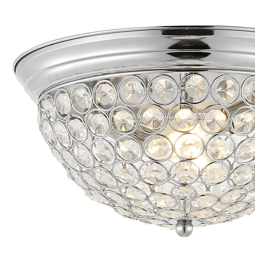 商品JONATHAN Y|Malia 12" 1-Light Traditional Transitional Iron LED Flush Mount,价格¥1316,第5张图片详细描述