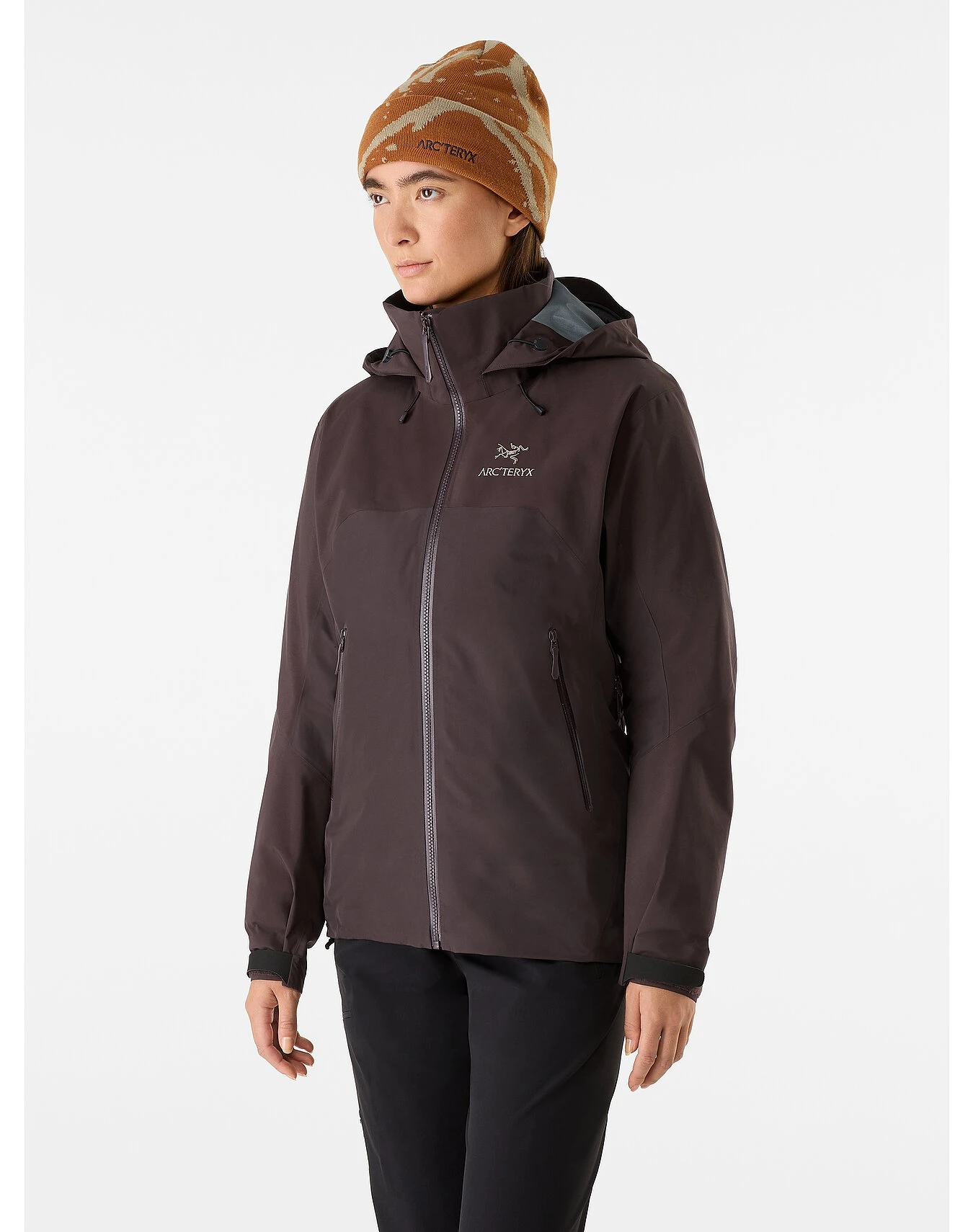 商品Arc'teryx|Arc'teryx 女士户外软壳衣 X000006605BITTERS 棕色,价格¥4557,第3张图片详细描述