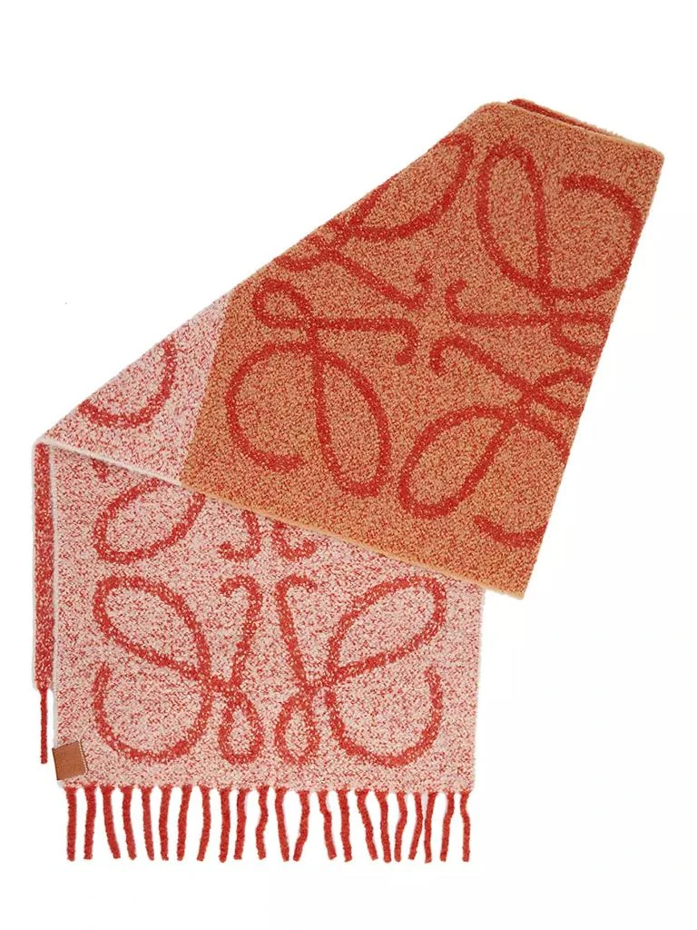 商品Loewe|Colorblocked Alpaca-Blend Anagram Scarf,价格¥5143,第2张图片详细描述