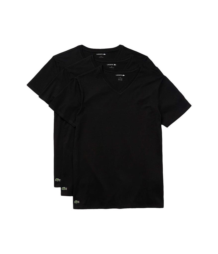 商品Lacoste|3-Pack V-Neck Regular Fit Essential T-Shirt,价格¥317,第4张图片详细描述