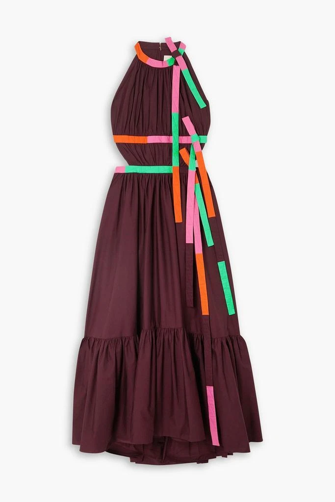 商品ROKSANDA|Niesha cutout tiered cotton-poplin midi dress,价格¥4092,第1张图片