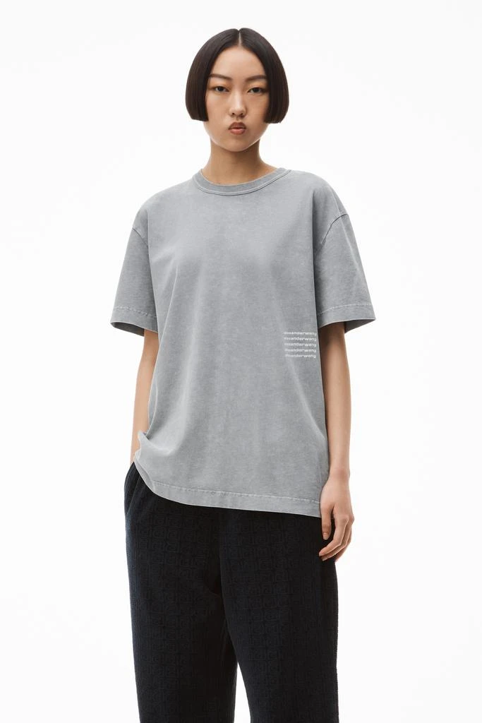 商品Alexander Wang|ACID WASH TEE IN HIGH TWIST JERSEY,价格¥942,第2张图片详细描述