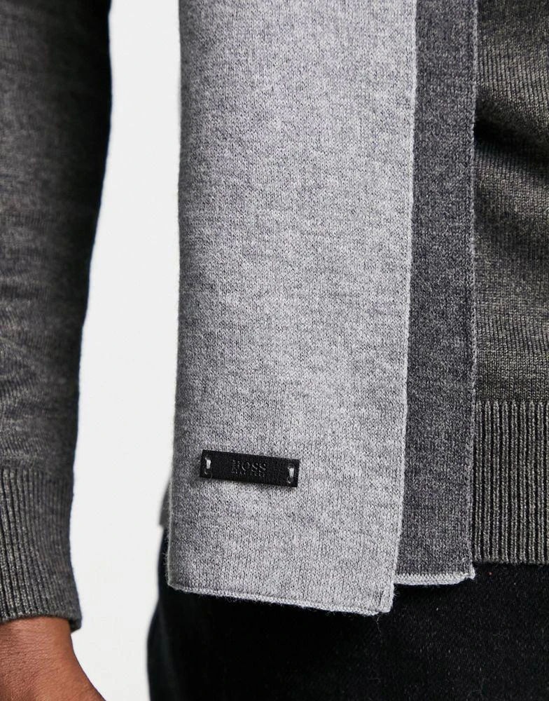 商品Hugo Boss|Boss Ulivo scarf in grey,价格¥488,第4张图片详细描述