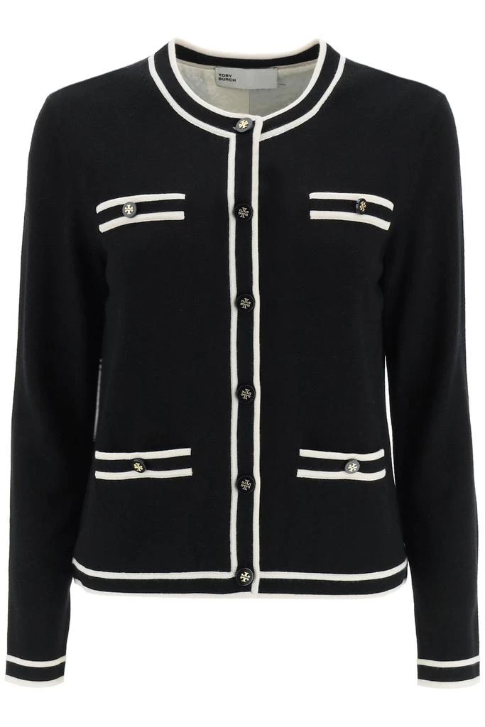 商品Tory Burch|kendra merino wool cardigan,价格¥2413,第1张图片