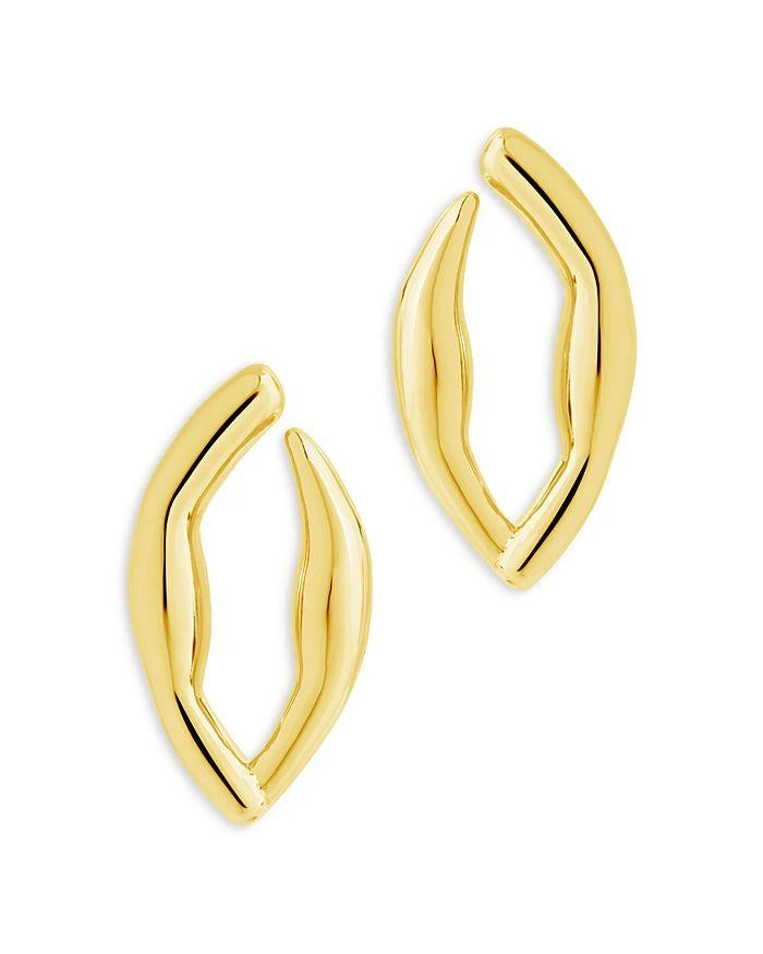 商品Sterling Forever|Sharee Stud Earrings in 14K Gold Plated,价格¥180,第1张图片详细描述