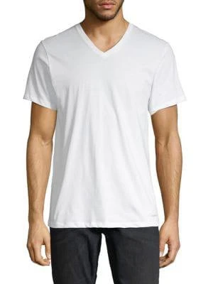 商品Calvin Klein|Cotton Classics 4-Pack V Neck Undershirts,价格¥161,第2张图片详细描述