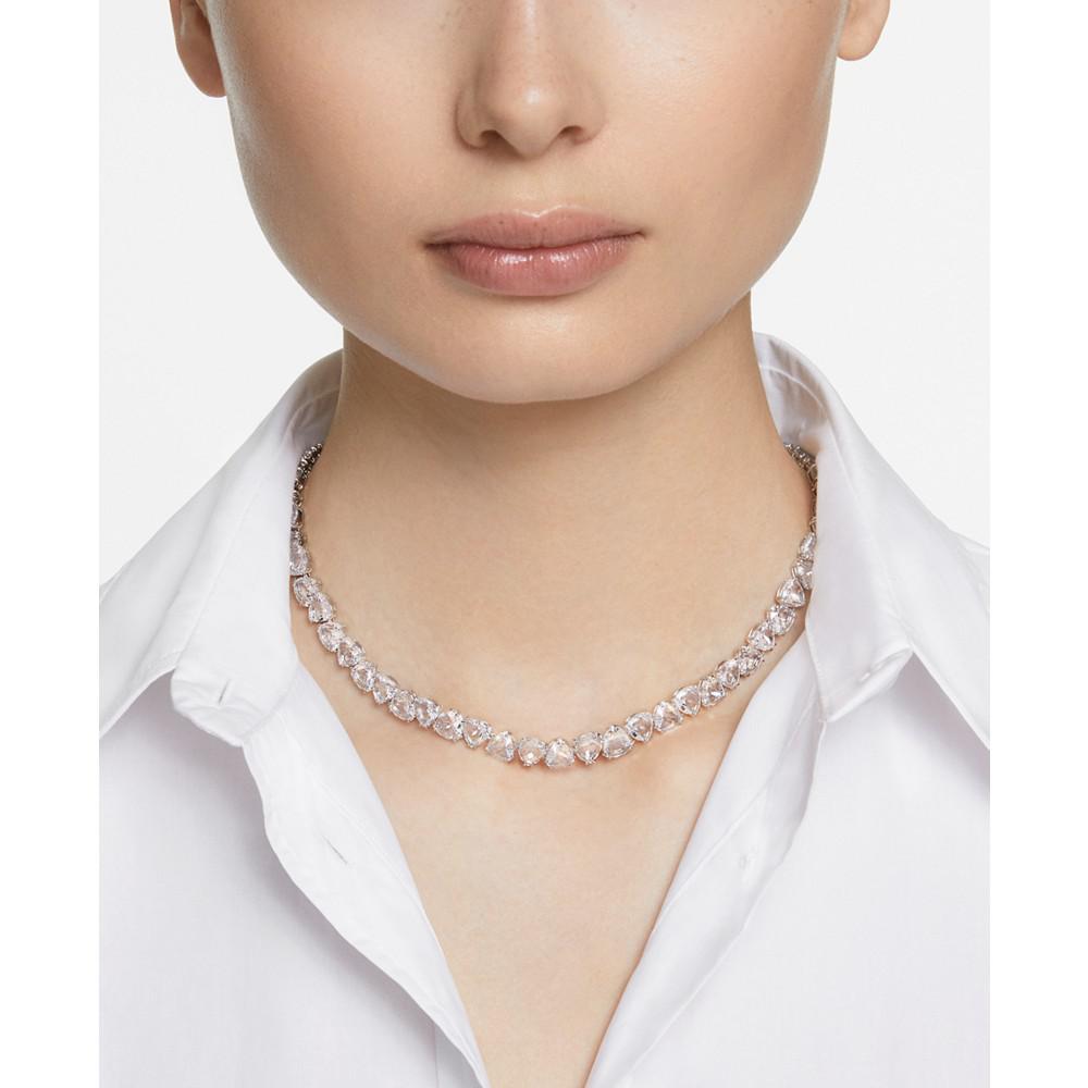 Silver-Tone Millenia Crystal All Around Necklace, 14-7/8" + 1" extender商品第4张图片规格展示
