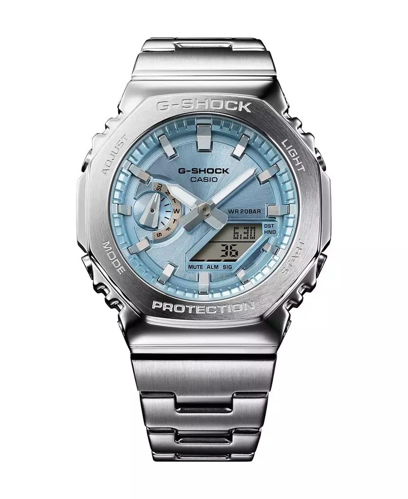 商品G-Shock|Men's Japanese Quartz Silver Tone Stainless Steel Watch, 49.3mm, GMS2110D-2A,价格¥2248,第1张图片