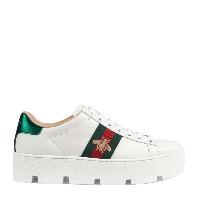 商品Gucci|GUCCI 白色女士板鞋 577573-DOPE0-9064,价格¥5316,第1张图片