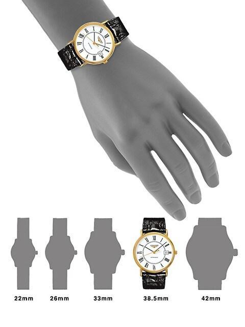 商品Longines|Presence 38MM Leather Strap Watch,价格¥10027,第4张图片详细描述