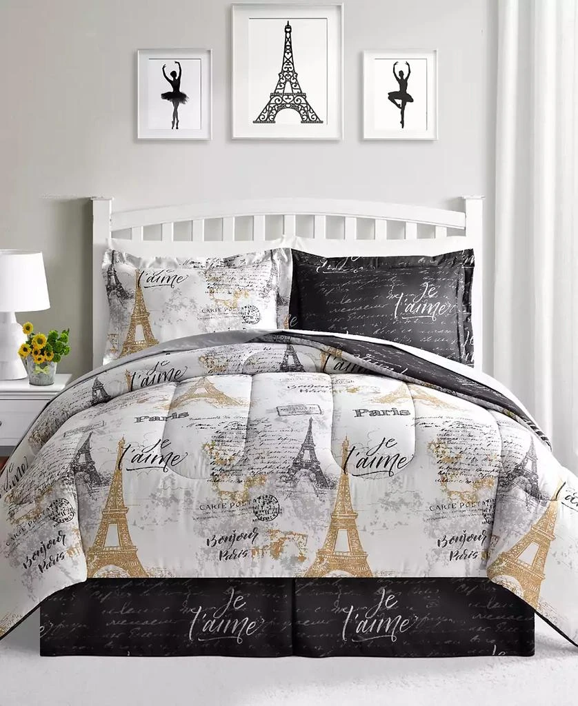 商品Fairfield Square Collection|Paris Gold Reversible 8 Pc. Comforter Sets, Exclusively at Macy’s,价格¥767,第1张图片