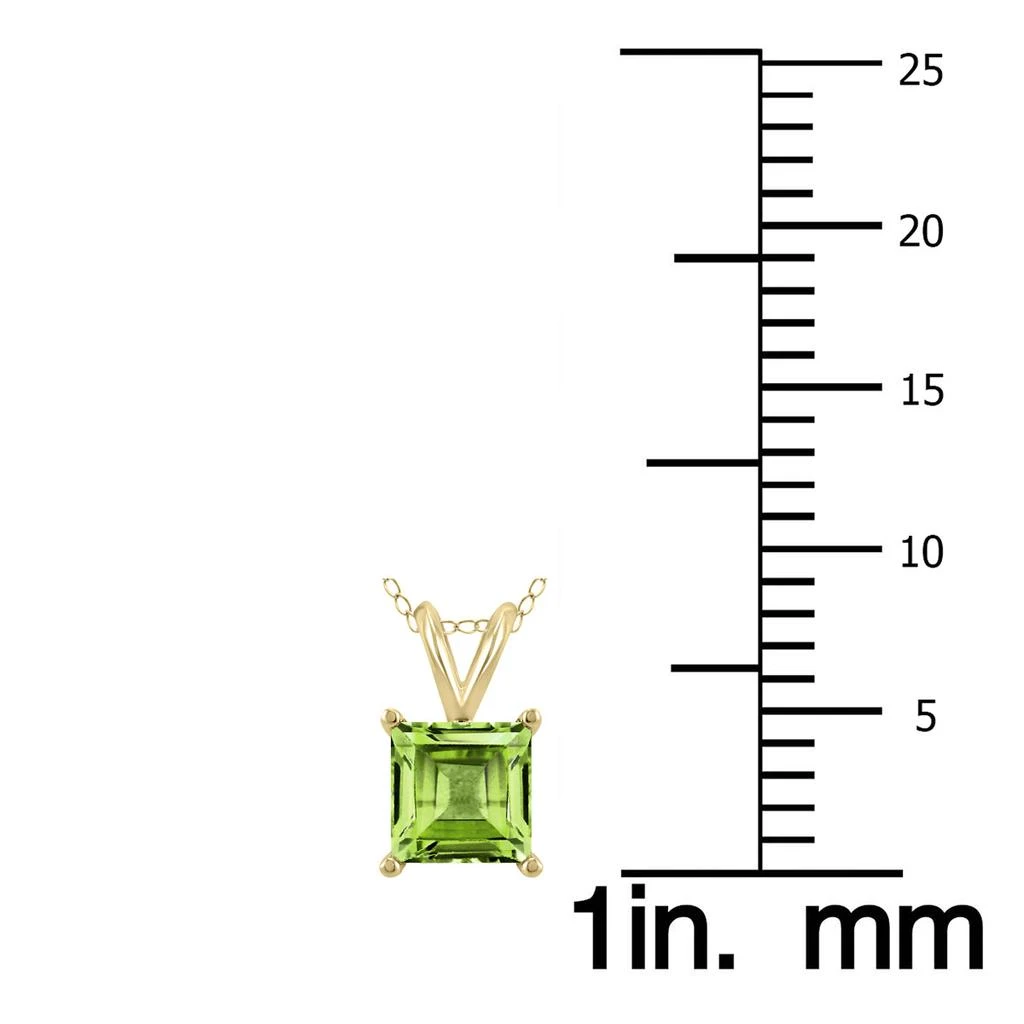 商品SSELECTS|14K  5Mm Square Peridot Pendant,价格¥1628,第4张图片详细描述