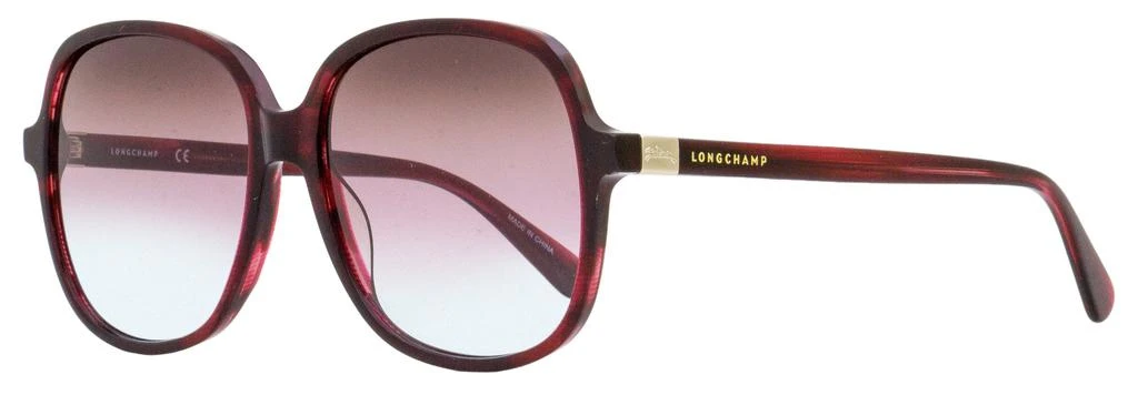 商品Longchamp|Women's Square Sunglasses LO668S 514 Marble Rouge 58mm,价格¥394,第1张图片