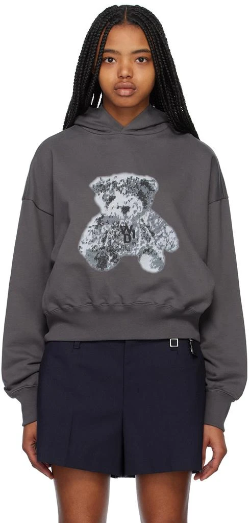 商品We11done|Gray Teddy Hoodie,价格¥2181,第1张图片