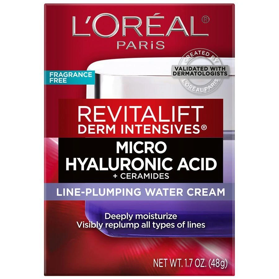 商品L'Oreal Paris|Derm Intensives Micro Hyaluronic Acid, Ceramides Plumping Cream,价格¥249,第3张图片详细描述