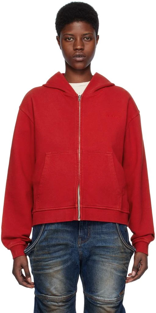 商品We11done|Red Zip Hoodie,价格¥1988,第1张图片