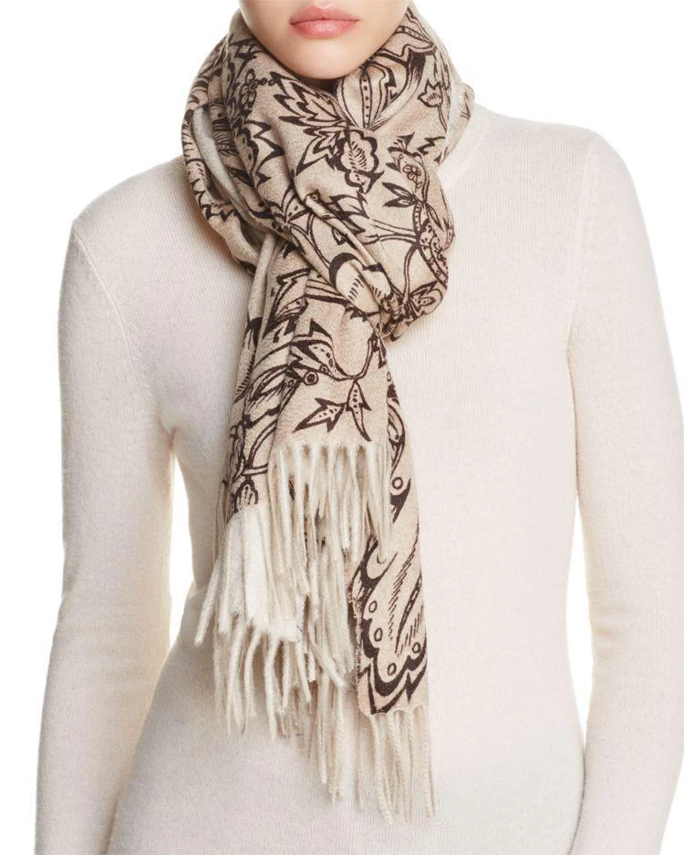 商品Max Mara|Floral Cashmere Scarf,价格¥5775,第1张图片