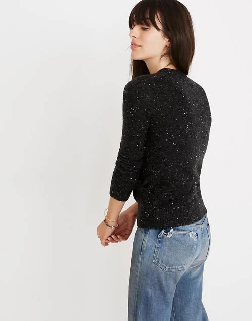 商品Madewell|Donegal Wrap-Front Pullover Sweater in Coziest Yarn,价格¥436,第3张图片详细描述