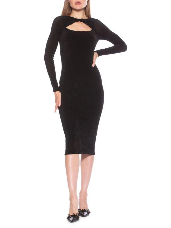 商品ALEXIA ADMOR|Tanya Twist Front Midi Bodycon Dress,价格¥674,第1张图片