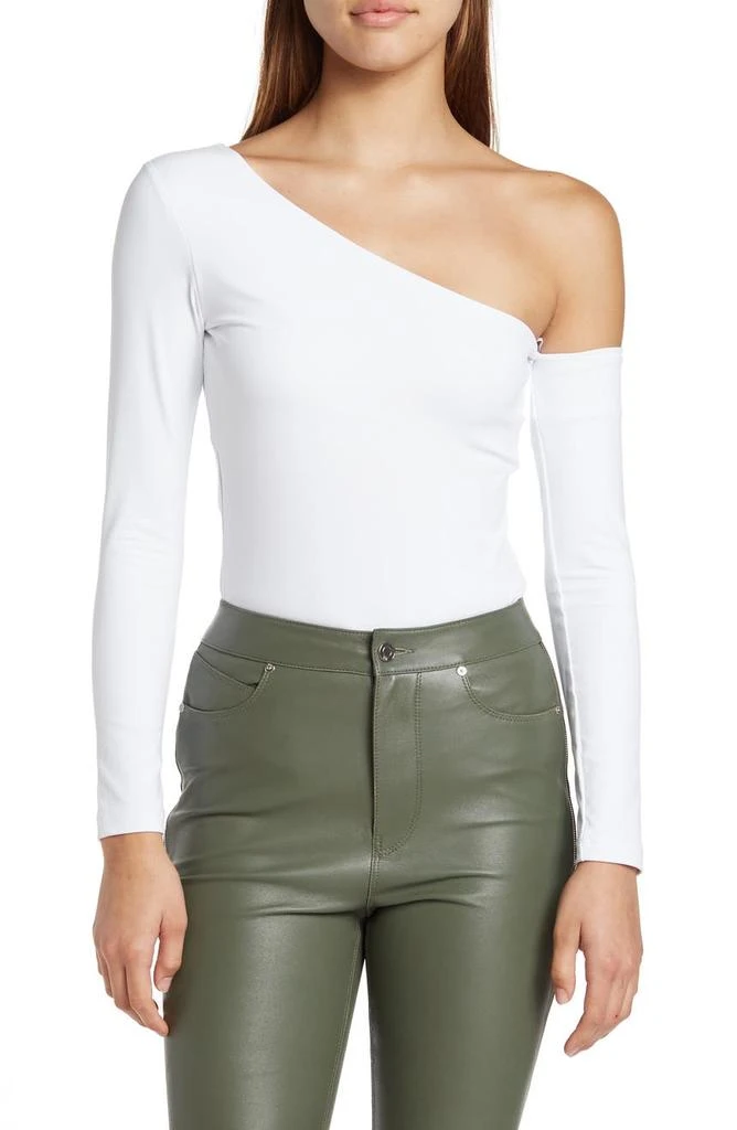 商品Susana Monaco|One-Shoulder Long Sleeve Shirt,价格¥316,第1张图片