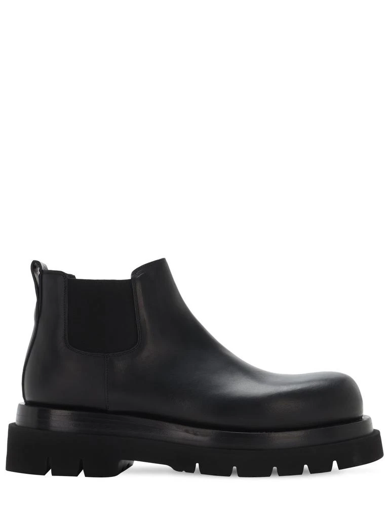 商品Bottega Veneta|Lug Leather Chelsea Mid Boots,价格¥10439,第1张图片