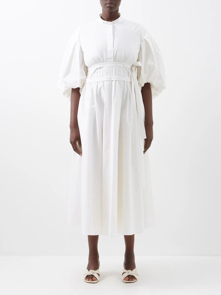 商品ROKSANDA|Madalena puff-sleeve cotton-poplin dress,价格¥4301,第1张图片