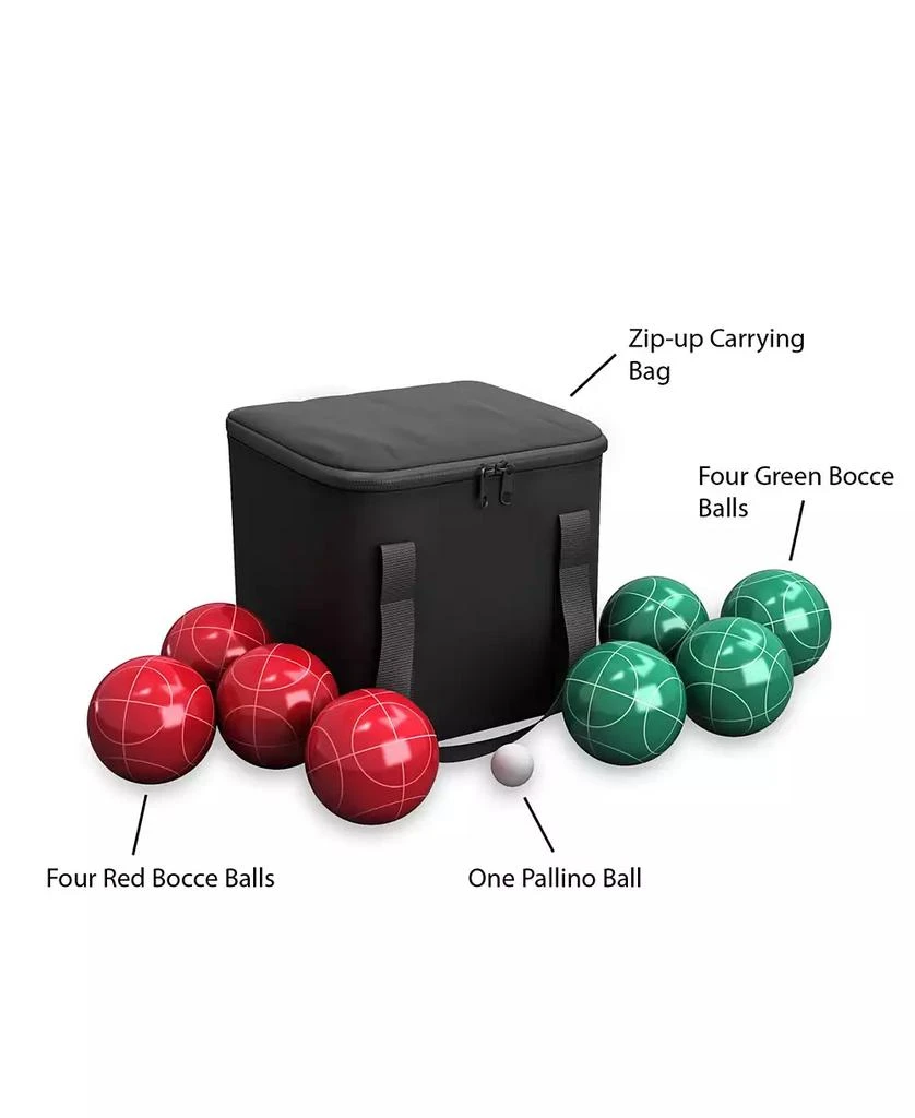 商品Trademark Global|Hey Play Bocce Ball Set - Outdoor Family Bocce Game For Backyard, Lawn, Beach And More,价格¥823,第3张图片详细描述