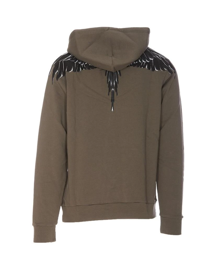 商品Marcelo Burlon|Marcelo Burlon County Of Milan Wings Printed Drawstring Hoodie,价格¥2210,第2张图片详细描述