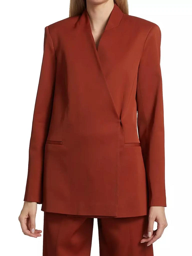 商品Loulou Studio|Satin Crossover Blazer,价格¥889,第3张图片详细描述