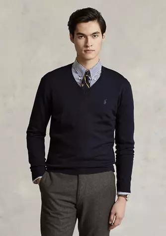 商品Ralph Lauren|Washable Wool V-Neck Sweater,价格¥718,第3张图片详细描述
