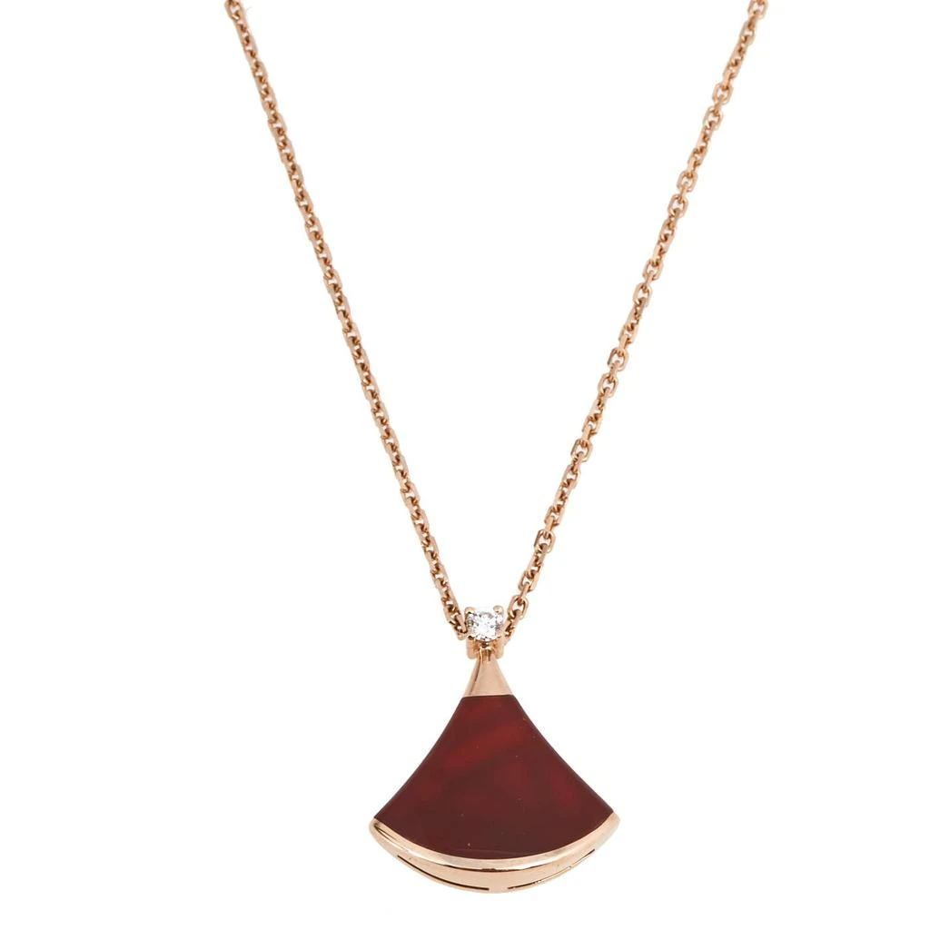 商品[二手商品] BVLGARI|Bvlgari Divas' Dream Carnelian Diamond 18K Rose Gold Necklace,价格¥13711,第1张图片