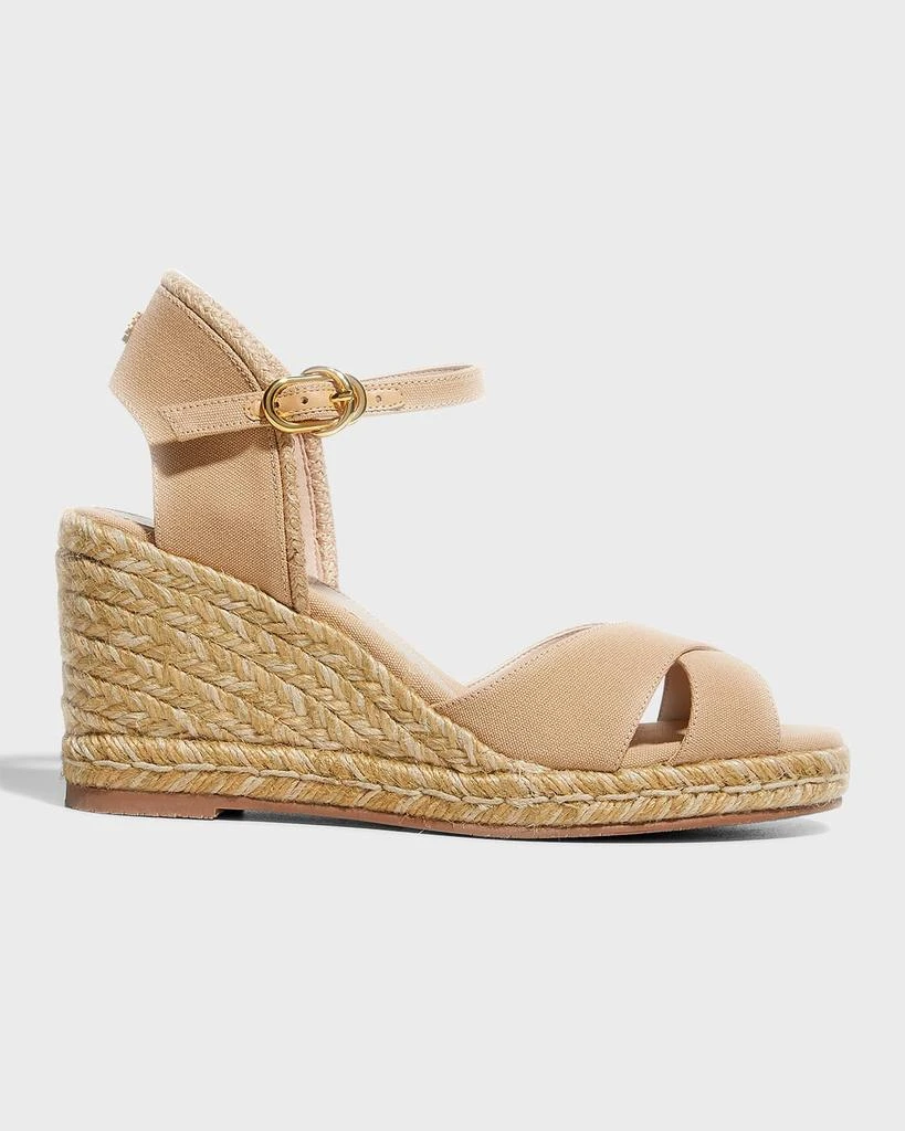 商品Stuart Weitzman|Mirela Crisscross Wedge Espadrille Sandals,价格¥2706,第1张图片