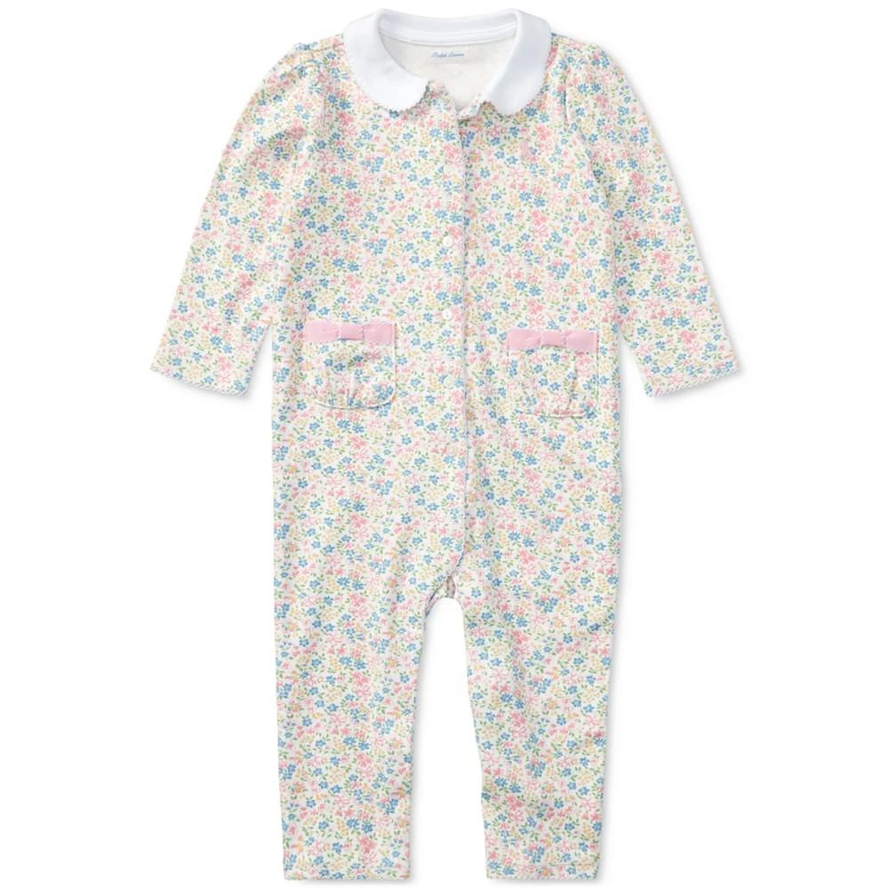 商品Ralph Lauren|女婴印花纯棉连体衣,价格¥294,第1张图片