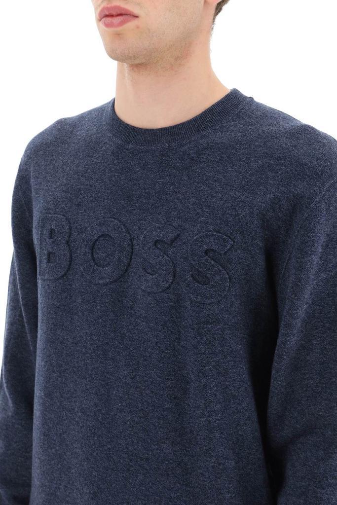 商品Hugo Boss|EMBOSSED LOGO SWEATER,价格¥1159,第7张图片详细描述