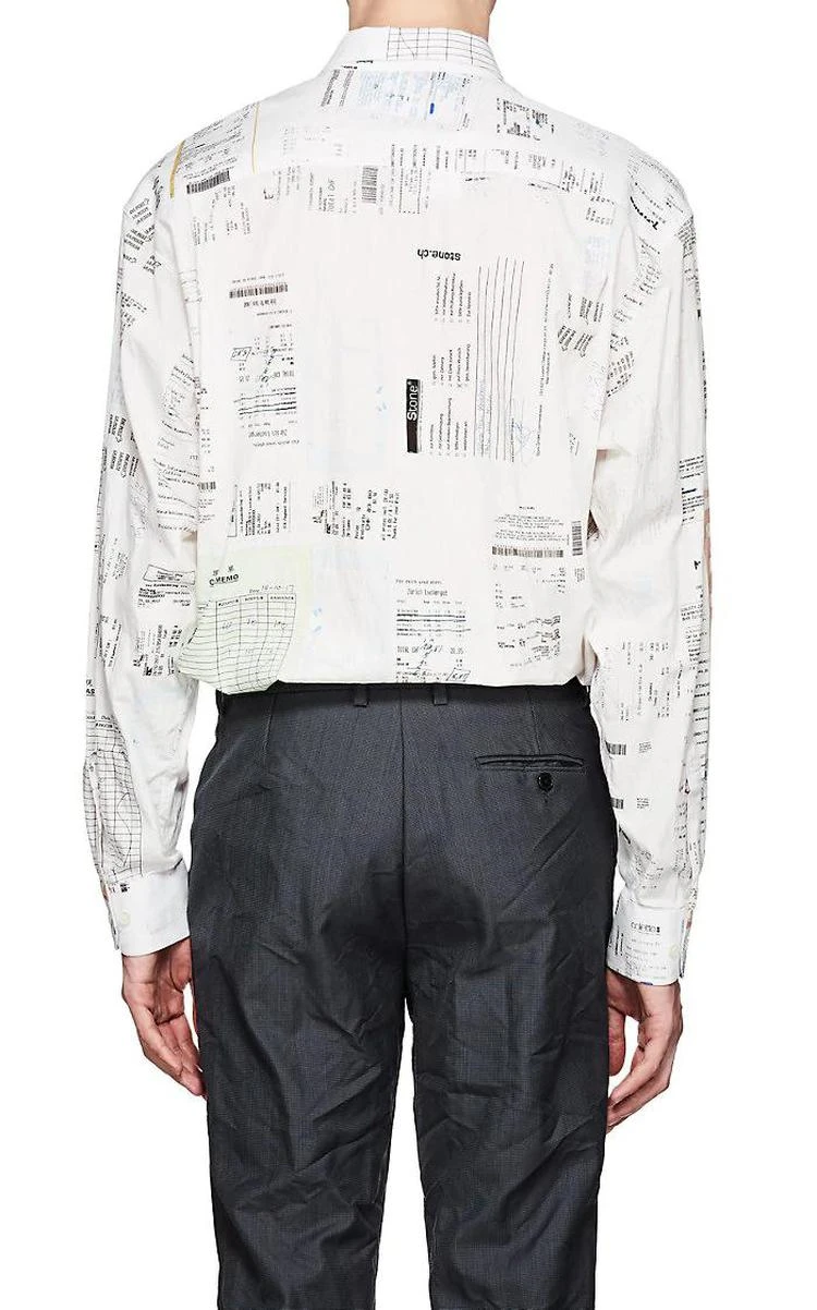 商品Vetements|Receipt-Print Cotton Oversized Shirt,价格¥6576,第3张图片详细描述